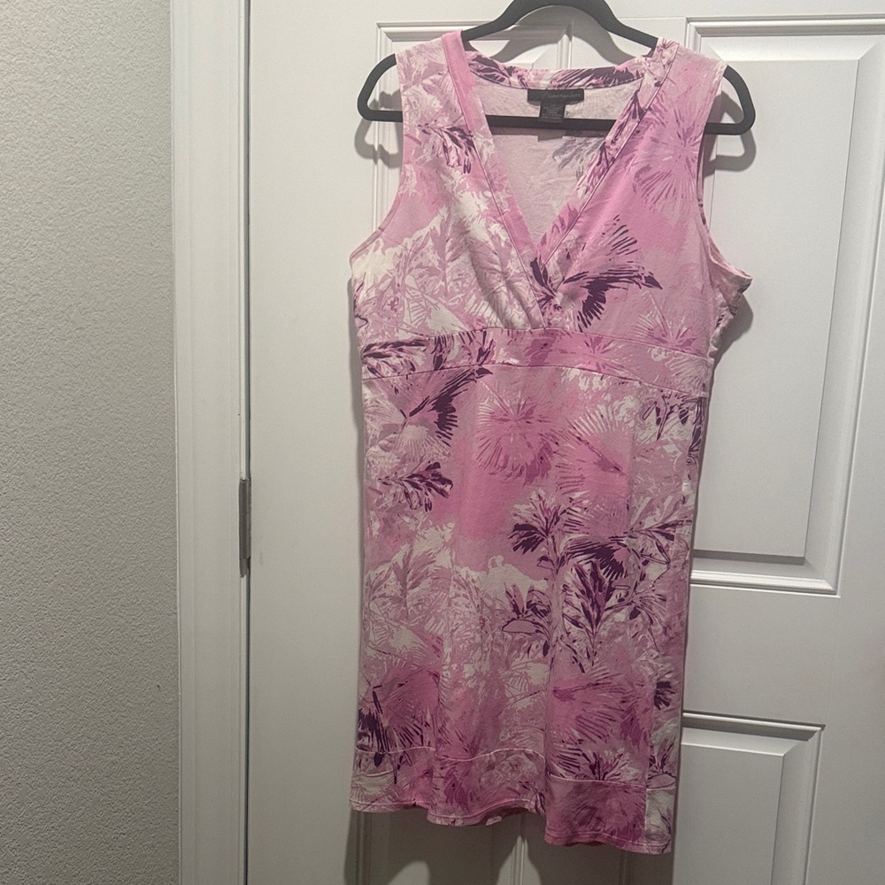 Calvin Klein Jeans Pink Floral Print Dress